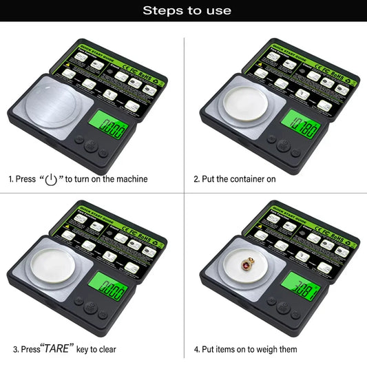 Mini Digital Scale Jewelry Milligram Scales Portable Kitchen Baking Scale 100g 0.001g High Accuracy Milligram Scall Transition