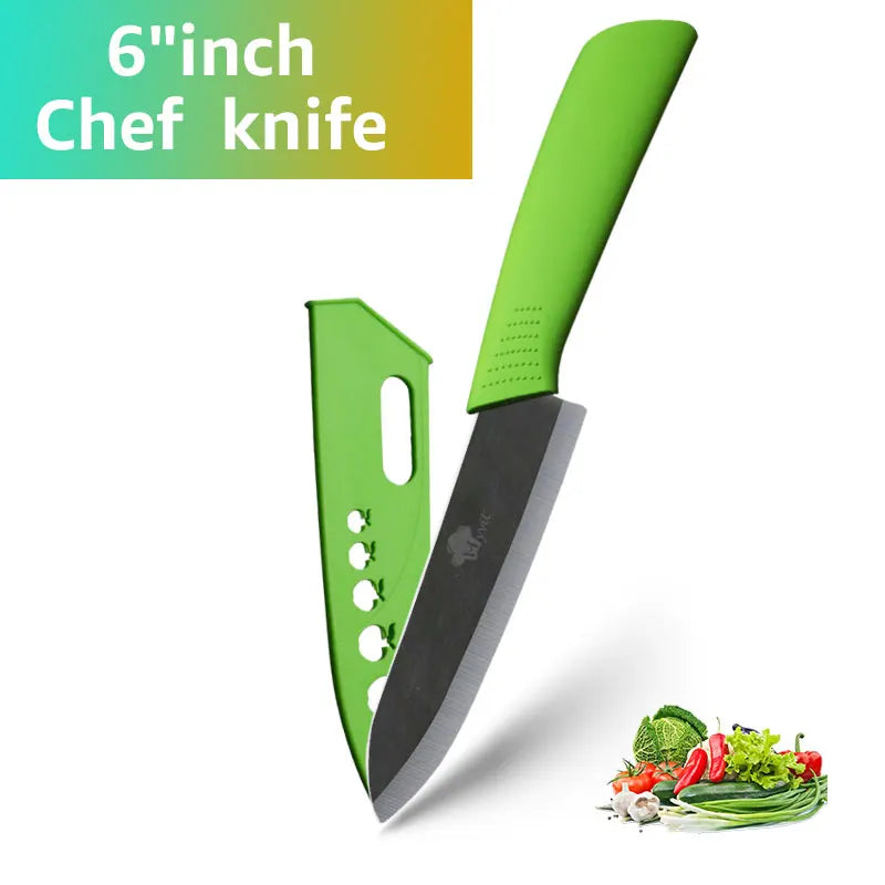 Ceramic Knives Kitchen knives Set 3 4 5 6 inch Chef knife Cook Set Chef Utility Slicer Vegetable Peeler White Zirconia Blade