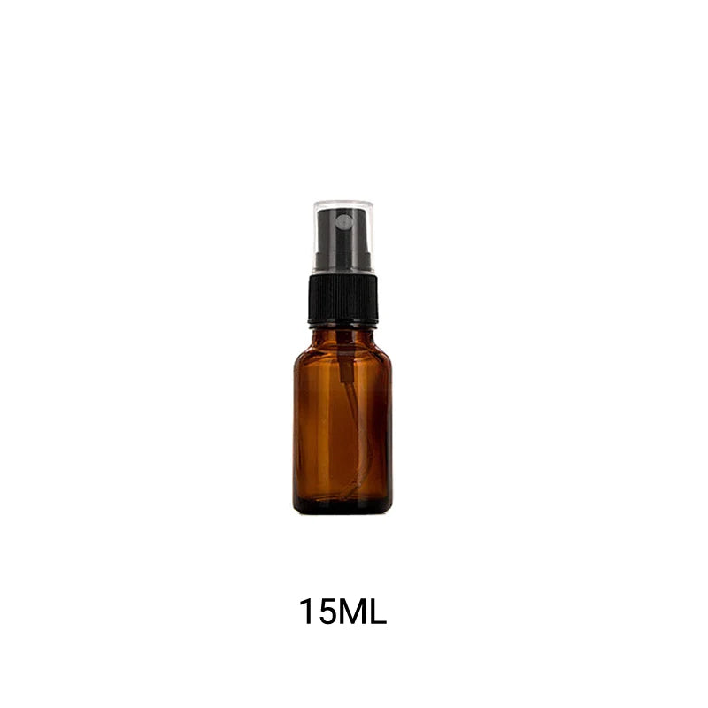 10/15/20/30/50/100/500ml Amber Glass Spray/Dropper Bottles Sprayer Trigger Aromatherapy Dispenser Roller on for Essential Oil