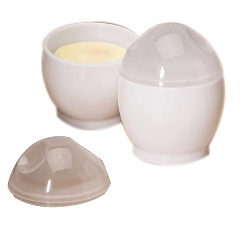 TXM Microwave Egg Cooker White Microwave Oven Cup Poacher Egg Boiler Steamer Cooking Tool Kitchen Accessories