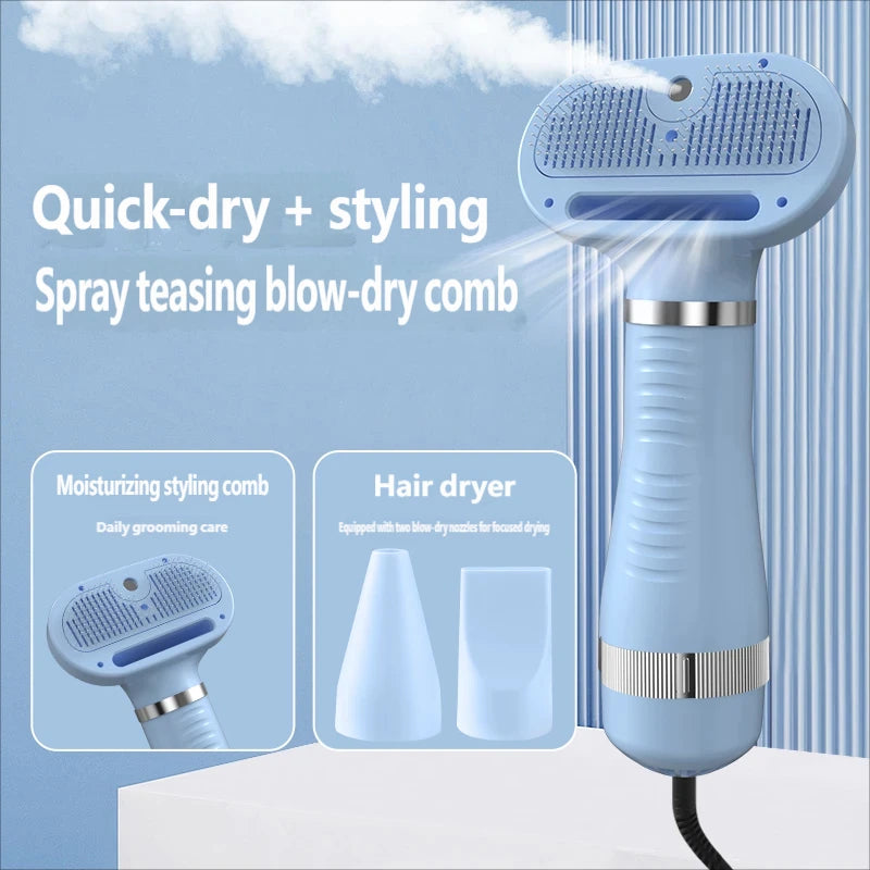 1 Piece Customization Support Pet Hair Grooming Comb Brush Massage Automatic Rechargeable Battery Simple Design Self Cleaning