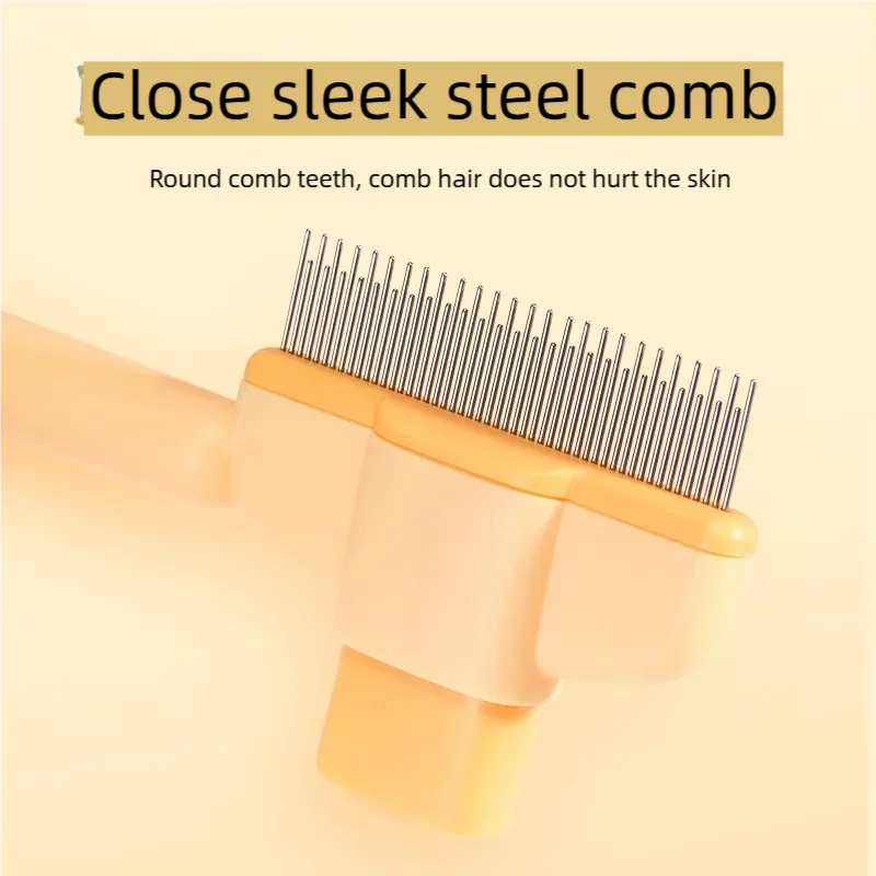 Dog Comb Pet Hair Remover One Button Dogs Brush Self-cleaning Cat Brush Massage Combs for Dog Grooming Brushes for Pet Products