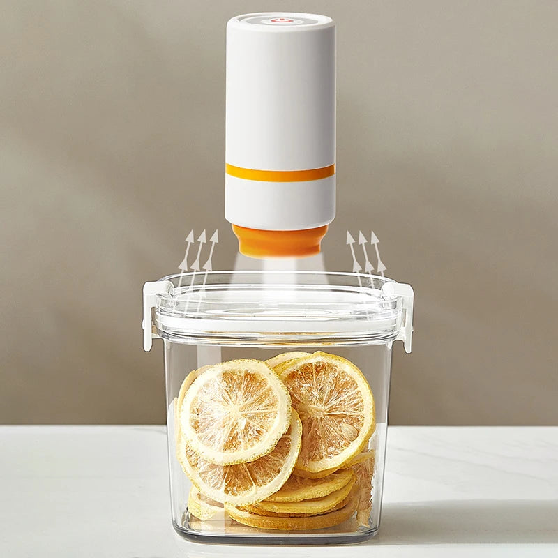 Vacuum Seal Container Coffee Beans Sealed Tank Electric Vacuum Jar Cereals Rice Storage Box Moisture-Proof Sealed Canister