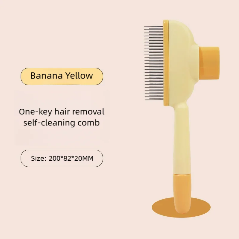 Dog Comb Pet Hair Remover One Button Dogs Brush Self-cleaning Cat Brush Massage Combs for Dog Grooming Brushes for Pet Products