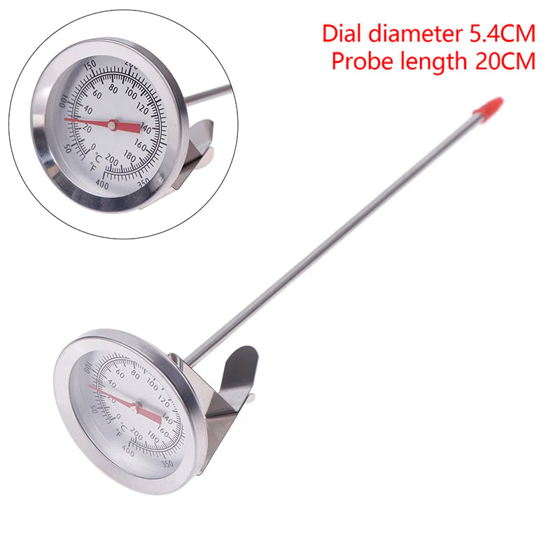1 Pc Thermometer Kitchen Tools Probe Thermometer Milk Coffee Food Meat Gauge Stainless Steel Cooking Temperature Meter