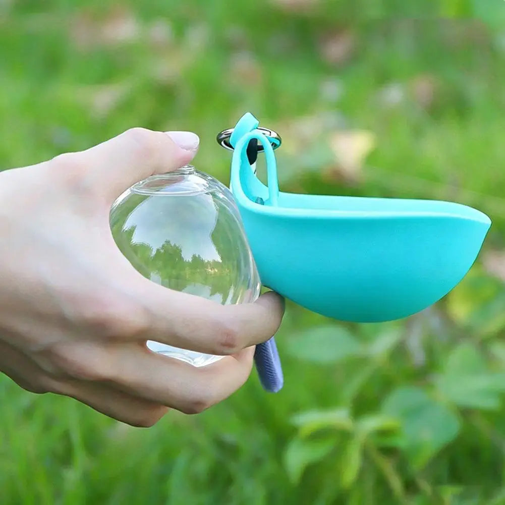 Portable Dog Water Bottle with Foldable Silicone Bowl, Leak-Proof Backflow,Large Capacity Pet Water Dispenser for Dogs & Cats