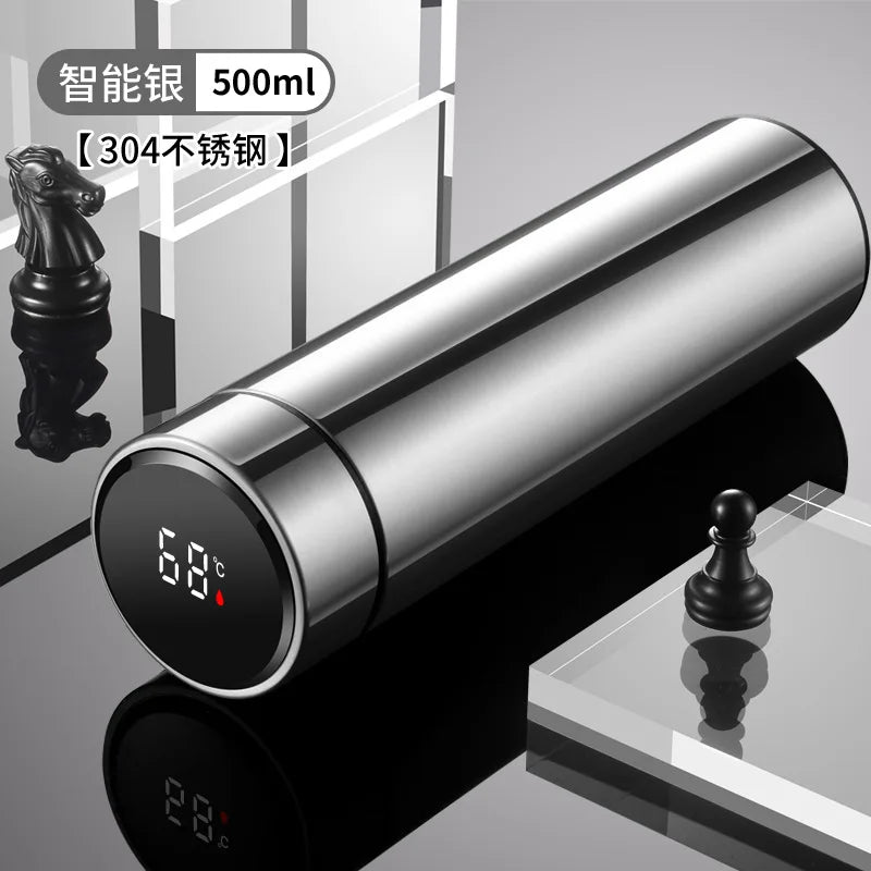 Thermos Cup 304 Stainless Steel Business Gift Tea Water Cup Smart Temperature Display Thermos Cup Water Bottles