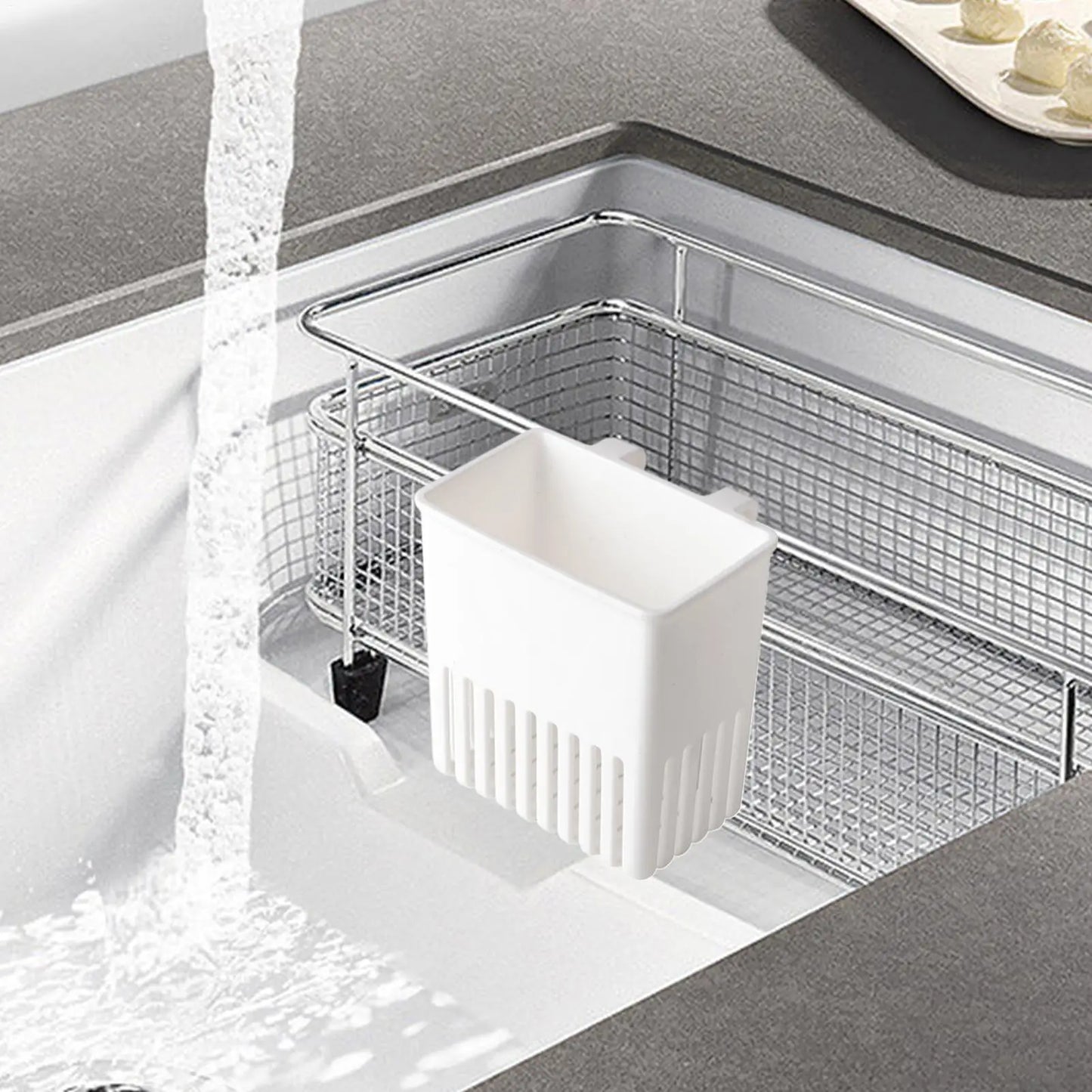 Cutlery Drying Rack Kitchen Sink Dish Rack Hanging Drainer Knife and Fork Storage Basket Expandable Cutlery Drainer